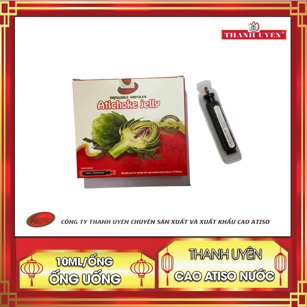 Cao Atisô Nước THANH UYÊN cô đặc (1 ống 10ml Thanh) L ọ c G a n M á u, Pha Nước Uống Trực Tiếp