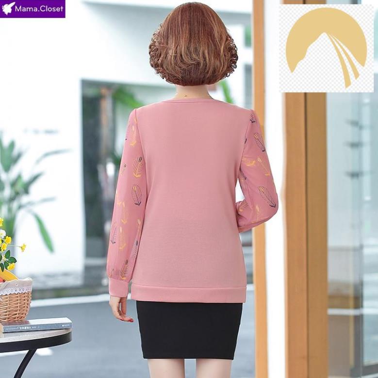 #F2027 ÁO VOAN CỔ TRÒN HỌA TIẾT ĐƠN GIẢN 3 MÀU SANG TRỌNG QUÝ PHÁI DÀNH CHO NGƯỜI TRUNG NIÊN HOT NHẤT 2021