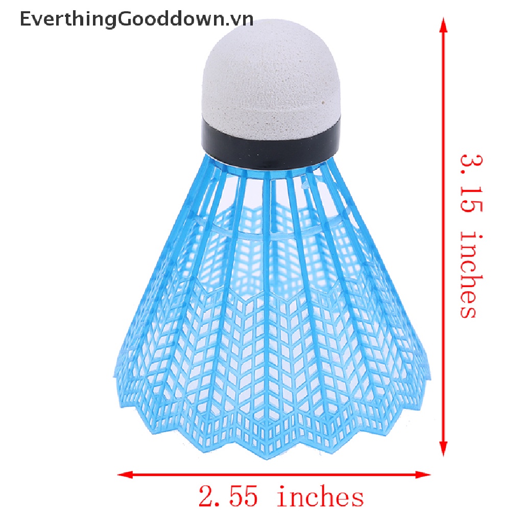 Everthinggooddown Set 12 Quả Cầu Lông Bằng Nhựa Nhiều Màu