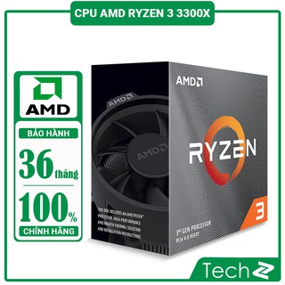 [CHÍNH HÃNH] CPU AMD Ryzen 3 3300X (3.8GHz turbo up to 4.3GHz, 4 nhân 8 luồng , 16MB Cache, 65W) - Socket AMD AM4