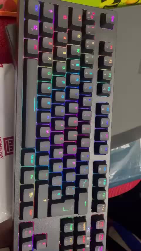 Bàn Phím Máy Tính cơ Gaming AUKEY KM-G12 7 MàU 12 Bóng LED Cho Laptop / Pc | BigBuy360 - bigbuy360.vn