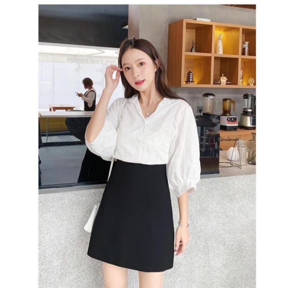 Chân Váy Chữ A, Chân Váy Đen Ngắn Lưng Cao ( Có Lót Quần ) Chất Vải Vitex Mặc Đi Làm, Đi Học, Đi Chơi Đều Đẹp. | BigBuy360 - bigbuy360.vn