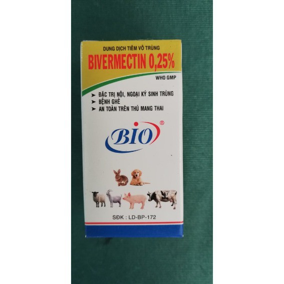 [Giá Rẻ] BIVERMECTIN 0.25% (20ml)