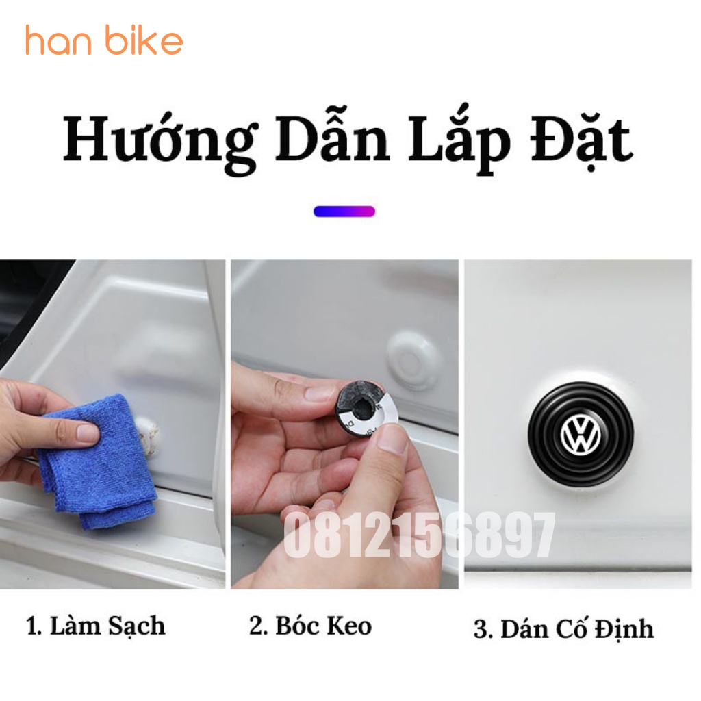 Nút Giảm Lực Đóng Cừa Xe Ô Tô Logo Đầy Đủ Các Hãng