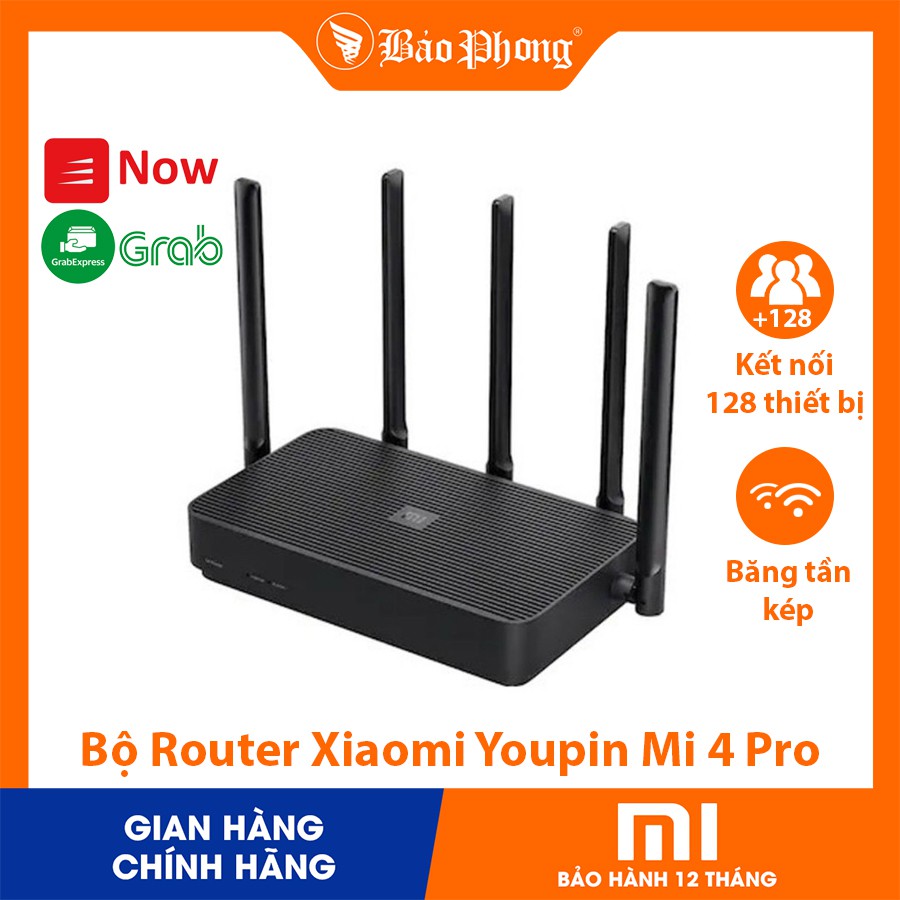 [Mã ELMS03 giảm 7% đơn 500K] Bộ Router Xiaomi Youpin Mi 4 Pro Mesh Modem WIFI - Bảo hành 1 năm- Mới 100% Nguyên Seal