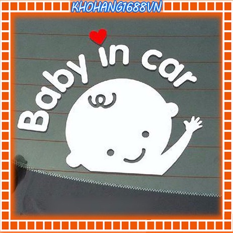 Tem Dán Ô Tô Baby In Car - Decal Ô Tô Baby In Car