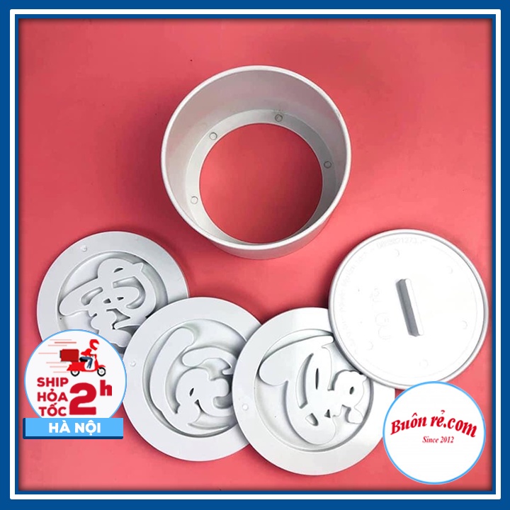 Bộ khuôn xôi tròn Phúc - Tài - Lộc cầu bình an và may mắn 01504