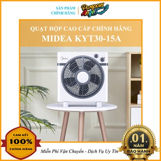 [Hỏa tốc 1H+ Chính hãng12th] Quạt hộp điện để bàn tản cánh MIDEA 35w tiết kiệm điện 4 mức độ gió , hẹn giờ..