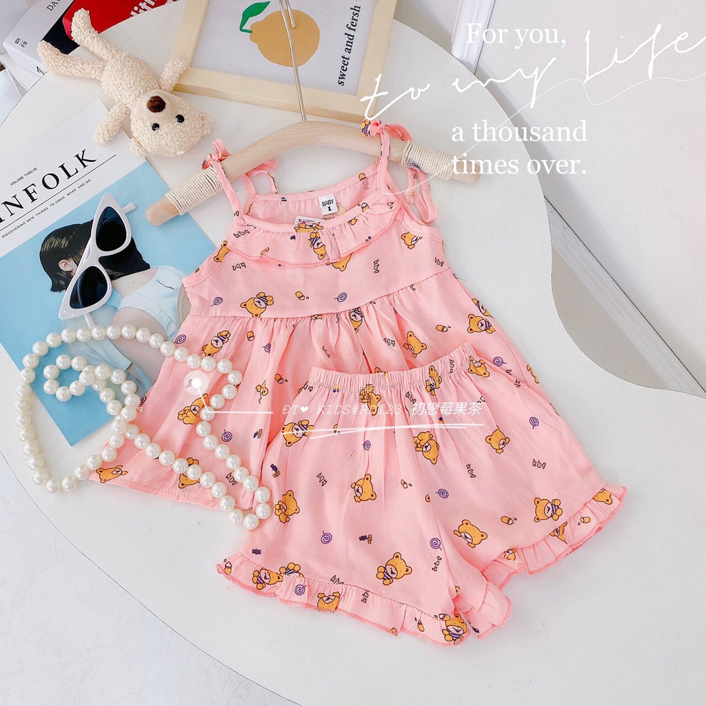 Bộ đũi 2 dây cho bé gái