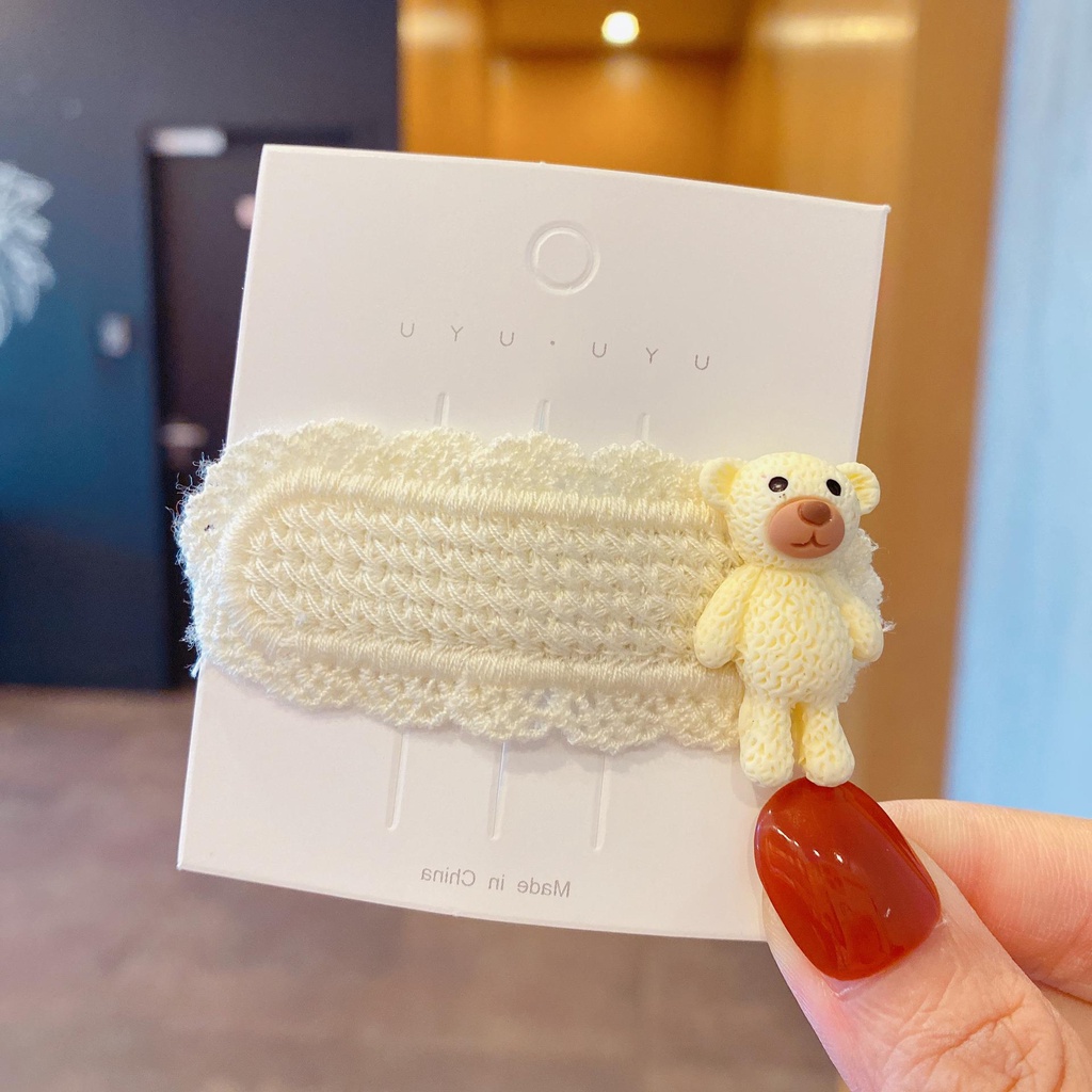 Kẹp tóc nữ cute gấu phong cách Hàn Quốc dễ thương MEOW STORE KT03