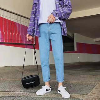 Quần jean ống vừa basic unisex mặc đôi