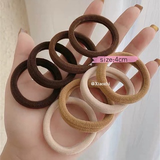 Dây thun cột tóc cao su co giãn màu trà sữa phong cách hàn quốc xinh xắn