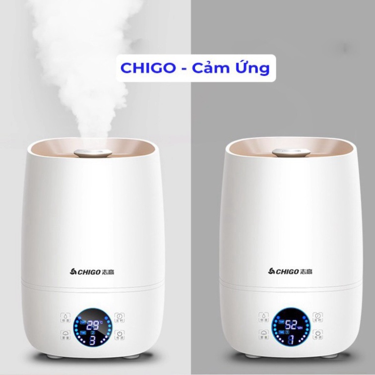 Máy phun sương CHIGO, máy tạo ẩm không khí dung tích 4L sử dụng lên đến 10 tiếng