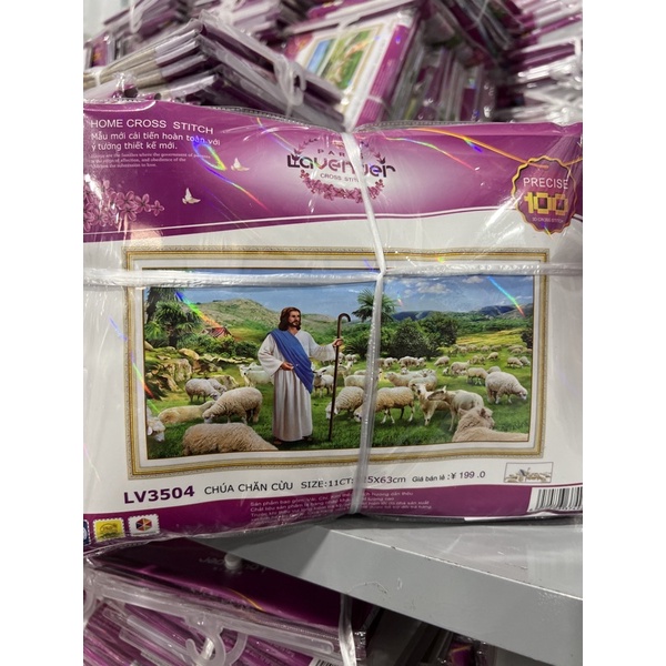 tranh thêu chữ thập chúa chăn cừu lv3504 (125x63)