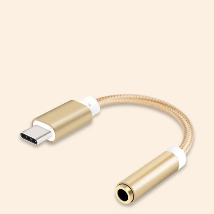 [NLSP28]Cáp chuyển từ Type-C sang jack âm thanh 3.5 mm Mi 6💟💟[SIÊU SALE]💟💟Adapter chuyển USB type C sang 3.5mm Mi 6