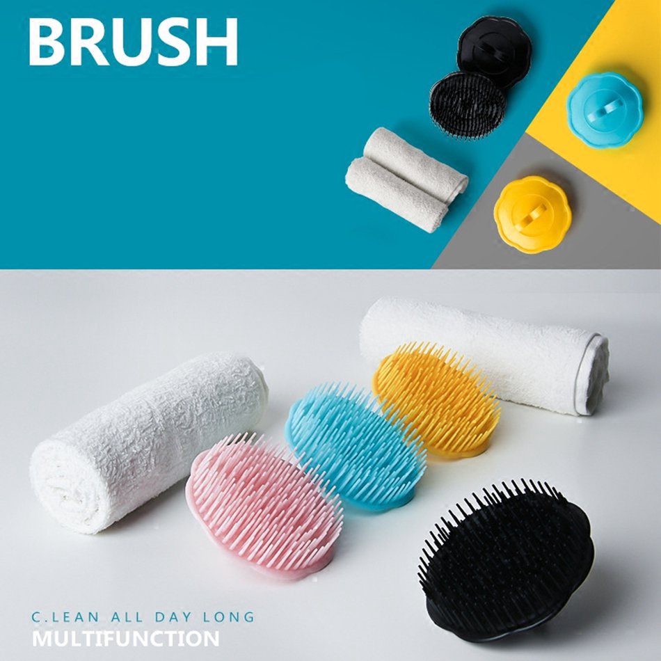 1 Bàn Chải Nhựa Mát Xa Da Đầu Khi Tắm