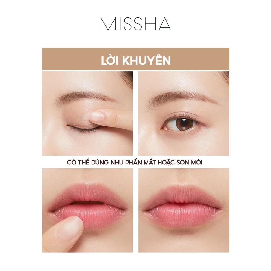 [Mã COSDEP -8% ĐH250k]Phấn Má Hồng Dạng Thỏi MISSHA Velvet Like Color Stick 7g