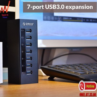 Hub 7 Cổng Usb 3.0 Orico A3H7 màu đen
