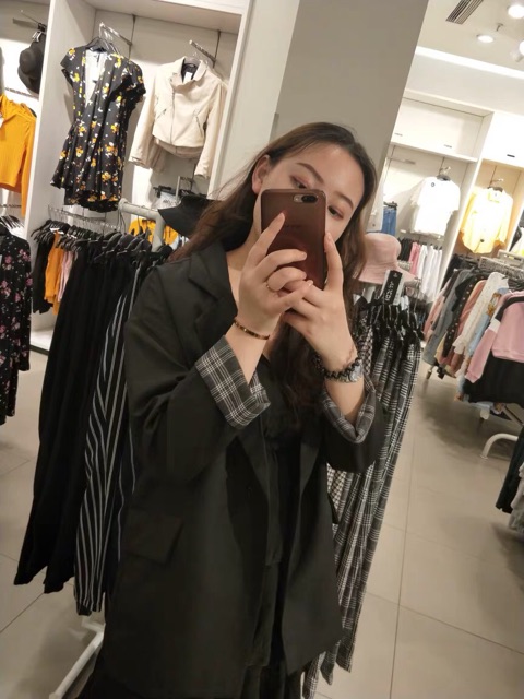 ÁO BLAZER CARO DÁNG DÀI ULZZANG (feedback) | BigBuy360 - bigbuy360.vn