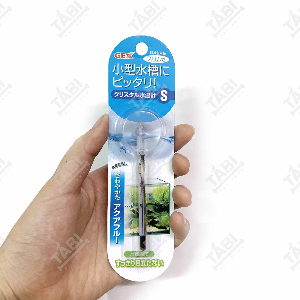 Nhiệt Kế Hồ Cá GEX 9CM Cao Cấp - Nhiệt Kế Thuỷ Ngân Cho Hồ Cá Cảnh