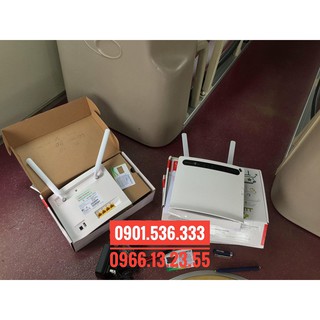 Modem wifi 4G/LTE tốc độ cao Huawei B593, 32 user, 4 cổng LAN, đã bao gồm 2 ăngten (dùng cho xe khách, tàu du lịch...)