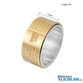 Nhẫn nam khắc Bát Nhã Tâm Kinh