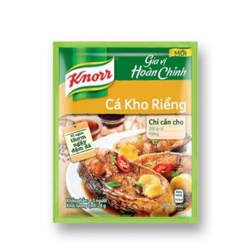 Gia Vị Hoàn Chỉnh Cá kho Riềng Knorr 28g/1goi