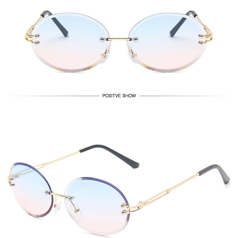 Kính Mát Gọng Kim Loại Tròn Cho Nam Và Nữ