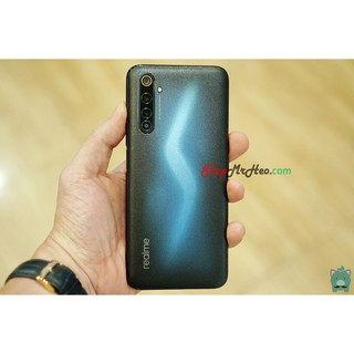 Skin Dán Mặt Sau Lưng Vân 3D OPPO Realme 6 - Realme 6 Pro - X50 - X50 5G - Carbon, Hình hộp, Nhám, Vân Da