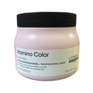 Hấp dầu dưỡng màu tóc nhuộm A-OX Series Expert Vitamino Color Masque L'oréal 500ml ( New 2022 )