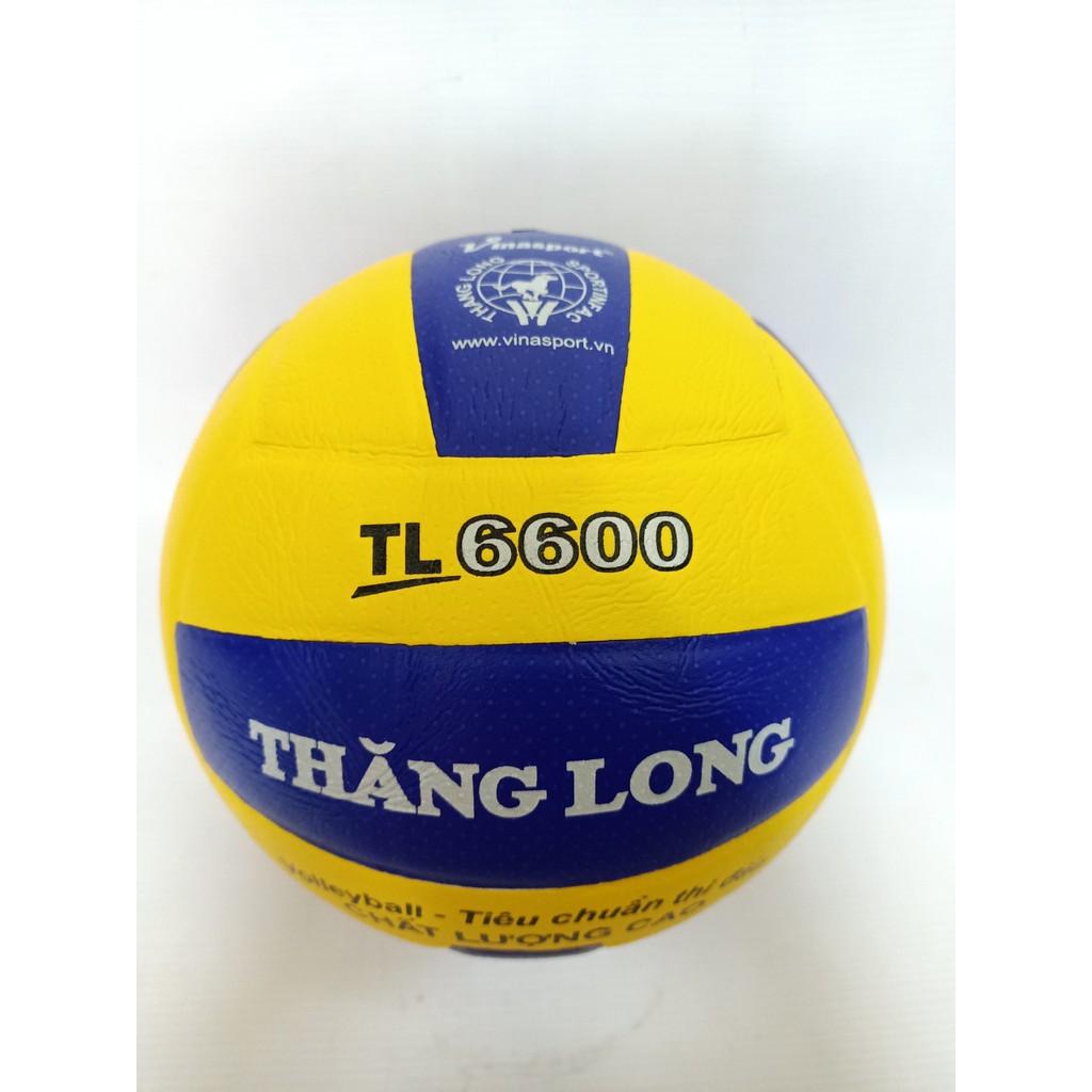 Quả bóng chuyền Thăng Long 6600 tặng túi lưới và kim bơm tiêu chuẩn