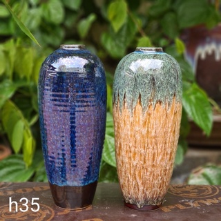 Lọ bom hoả biến cắm hoa Bát Tràng