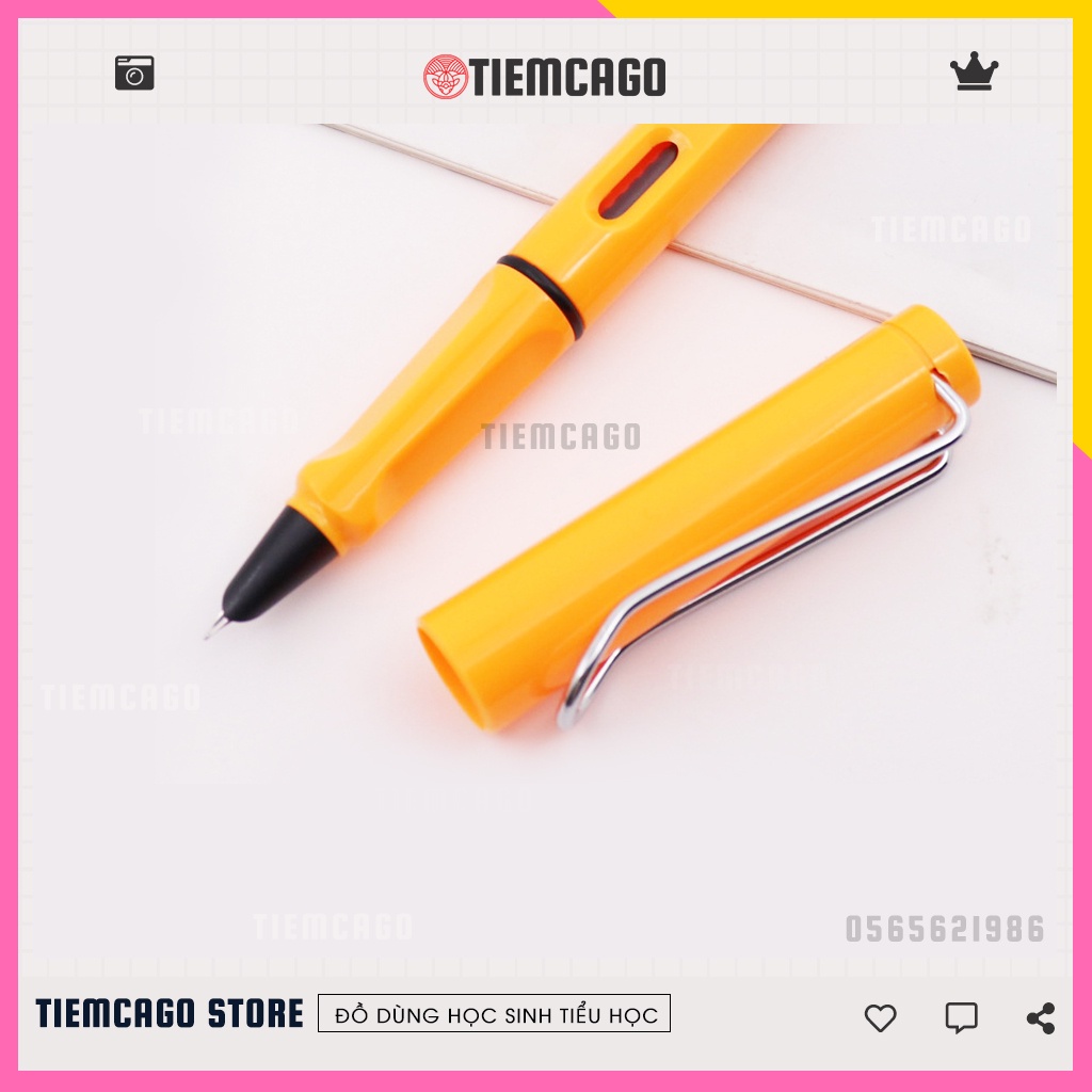 Bút máy luyện chữ đẹp nét thanh đậm ngòi trơn êm ái thân nhỏ cho bé học lớp 1 CG16