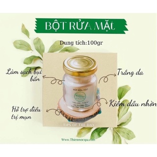Bột Rữa Mặt - Mộc Spa 100g - Thảo Mộc Thiên Nhiên