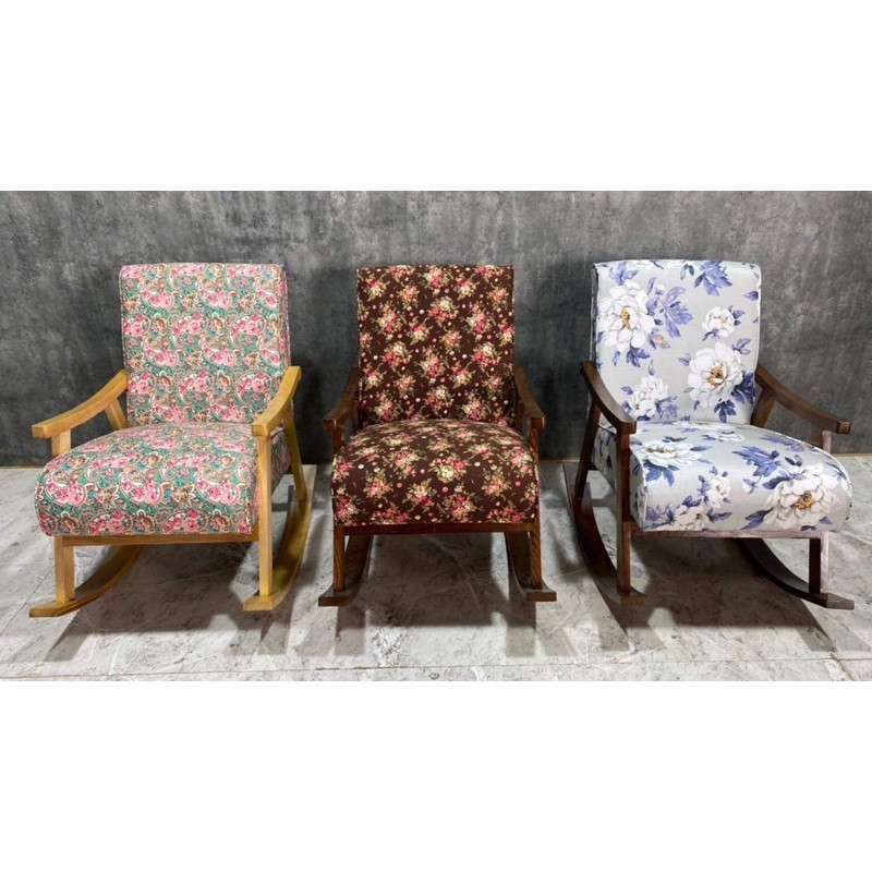 Ghế bập bênh thư giãn sofa hoa nhí siêu đẹp