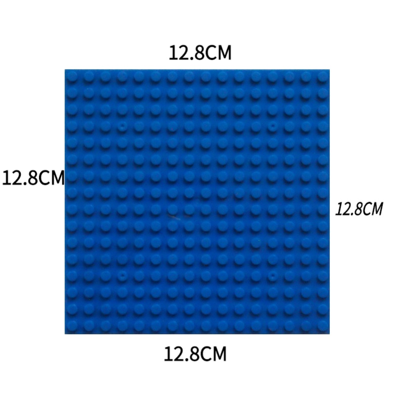 Đế Nhựa Khối Xây Dựng 16*16 Điểm 12.8*12.8CM Tương Thích Lego Đồ Chơi