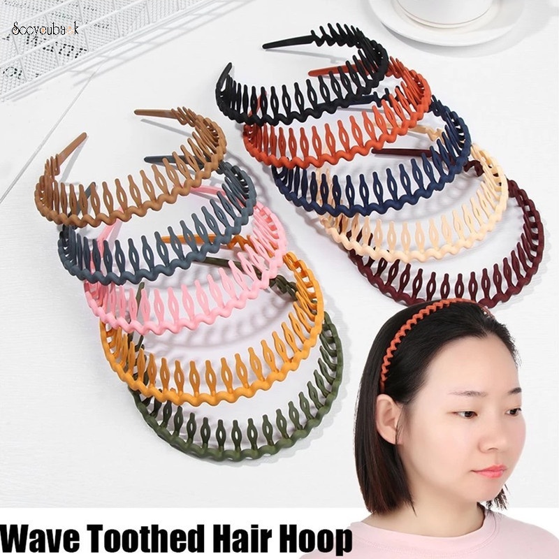 Băng Đô Cài Tóc Màu Trơn Đơn Giản Dễ Thương Phong Cách Hàn Quốc Thời Trang Cho Nữ