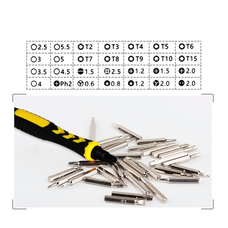 38 in 1 Screwdriver Set Screwdriver Kit Magnetic Screwdrivers Phone Opening Repair Tool for Laptop Mobile Phone | BigBuy360 - bigbuy360.vn