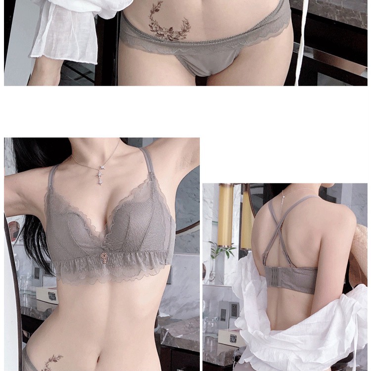 Bộ đồ lót nữ giá
 rẻ 🍍FREE SHIP🍍 Set đồ lót không gọng kim loại phối ren quyến rũ | BigBuy360 - bigbuy360.vn