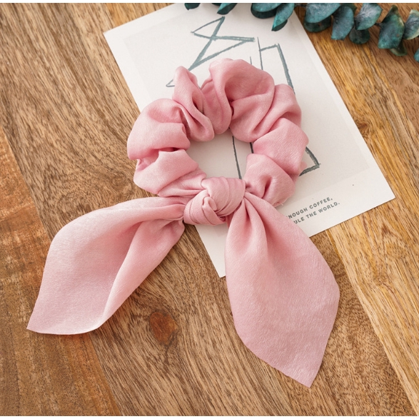 Dây buộc tóc Scrunchies Vintage dễ thương chất lụa mềm cao cấp HD52