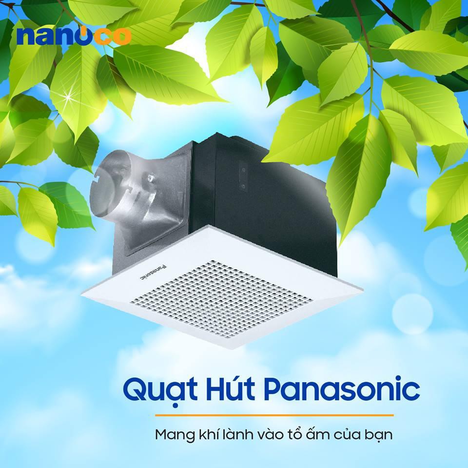 Quạt thông gió Panasonic FV-20CUT1 (Trắng) - Khoét lỗ 25cm - Bảo hành 12 tháng