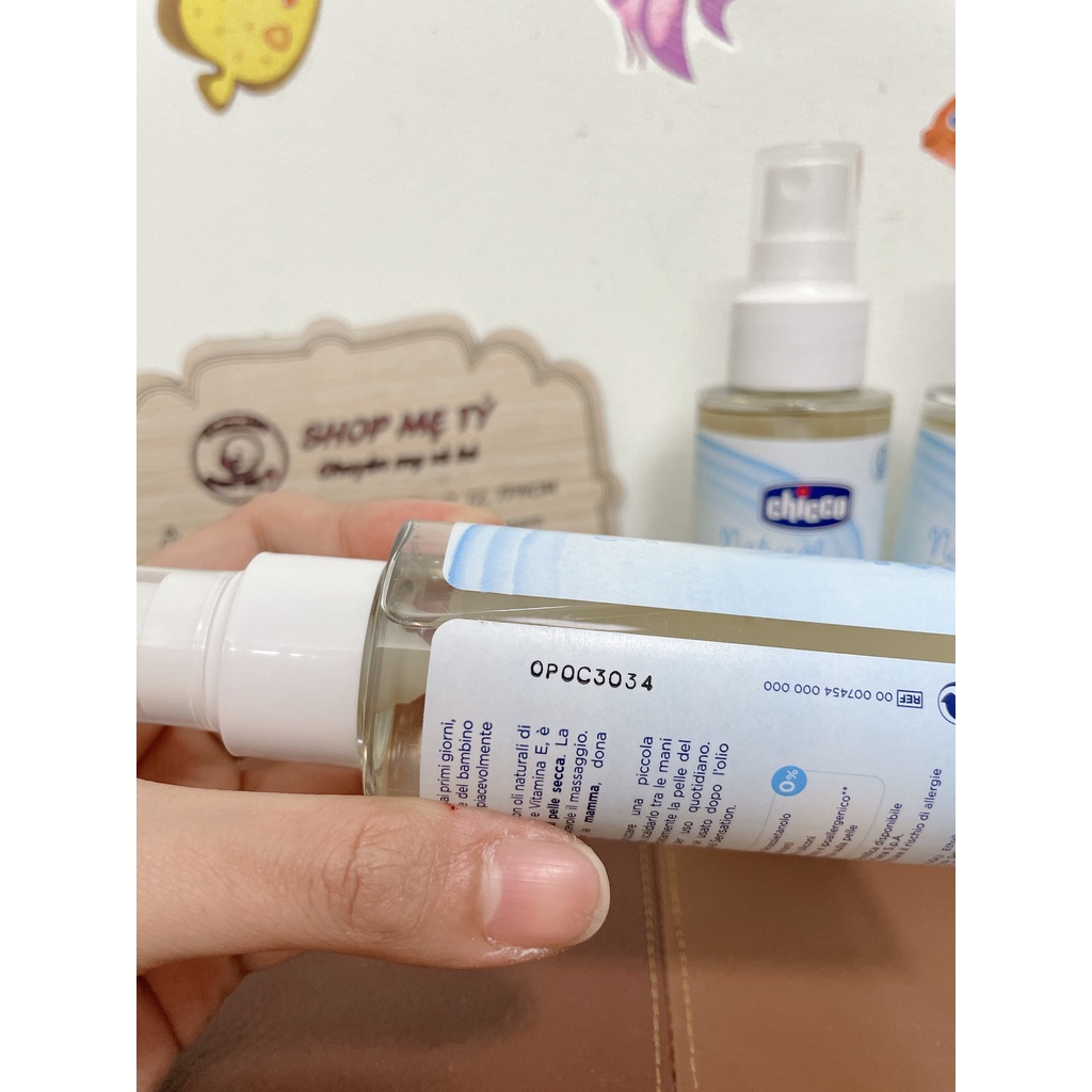 [DATE 2024] Dầu Mát-xa Chicco Teddy Chiết xuất Nha Đam Dòng Teddy cho bé 0M+ Lọ 100ml