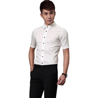 Áo sơ mi tay ngắn lụa co giản siêu hót