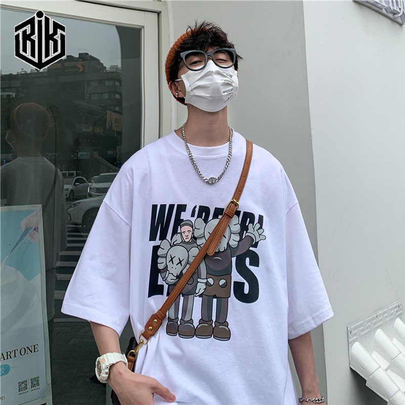 Áo thun tay lỡ RIK nam nữ Unisex, áo phông form rộng Oversize ATL143 | BigBuy360 - bigbuy360.vn