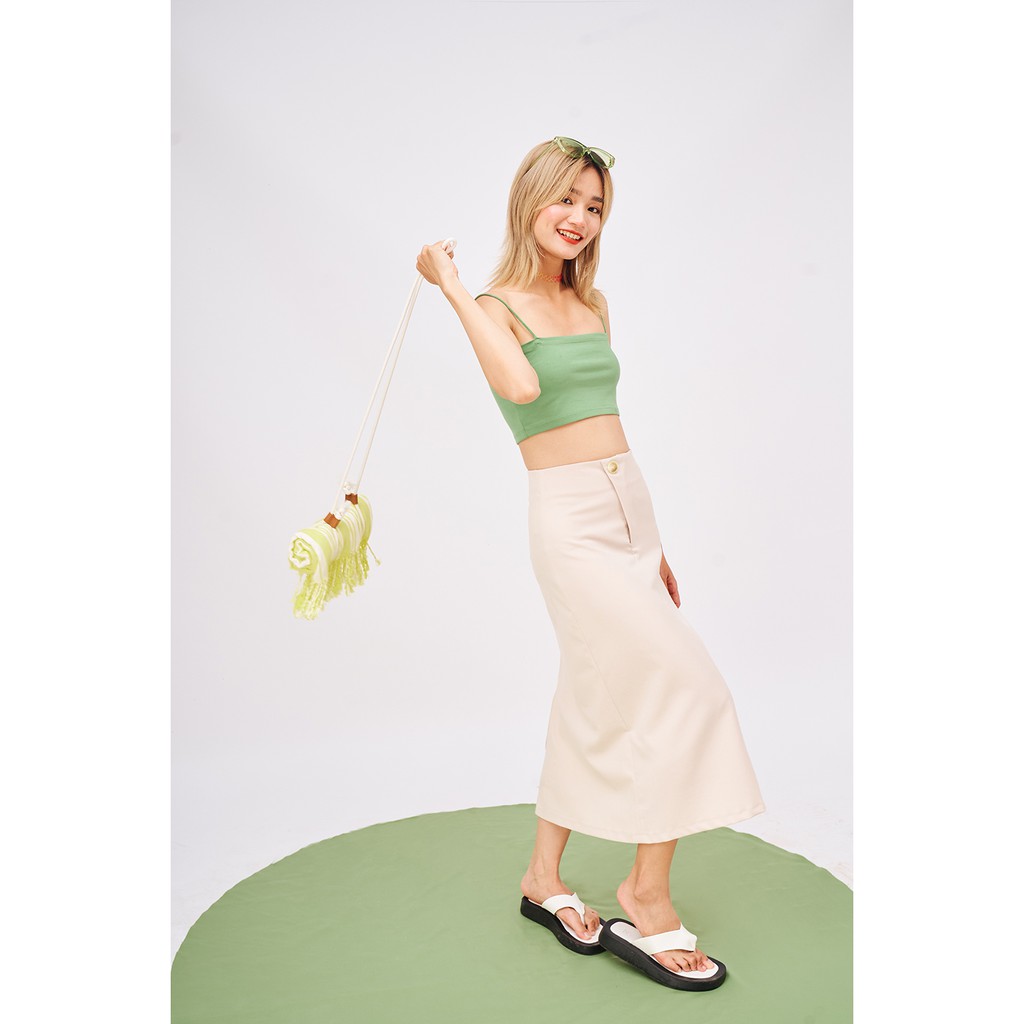 DOTTIE - Chân váy suông phối nút S0076 | BigBuy360 - bigbuy360.vn