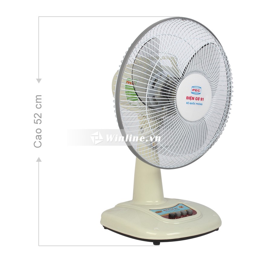 Quạt bàn điện cơ 91 QB-300 sải cánh 30cm Chính Hãng Bộ Quốc Phòng
