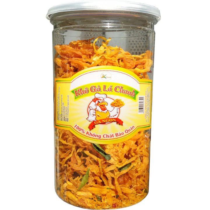 [COMBO 2 HŨ] KHÔ GÀ LÁ CHANH HIỆU SK FOOD MỖI HŨ 200G