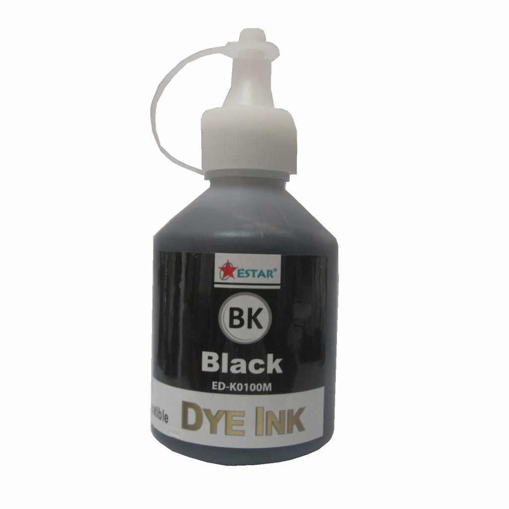 Mực in phun màu đen Estar cho máy Epson, Brother