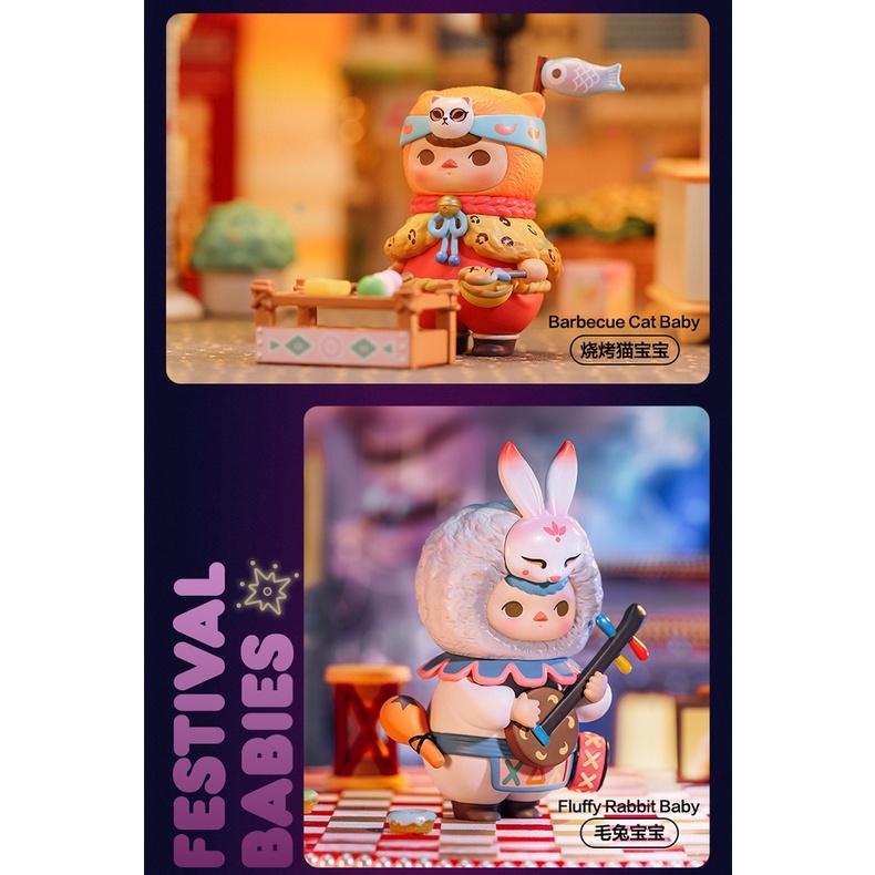 Mô Hình Búp Bê Pop Mart Lễ Hội Trẻ Em Dễ Thương