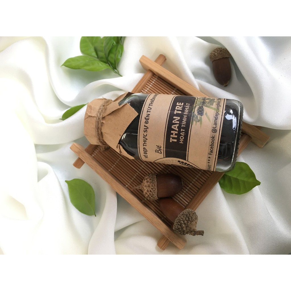 Bột Than Tre Hoạt Tính thiên nhiên đắp mặt nạ nguyên chất 100ml (60g) | BigBuy360 - bigbuy360.vn